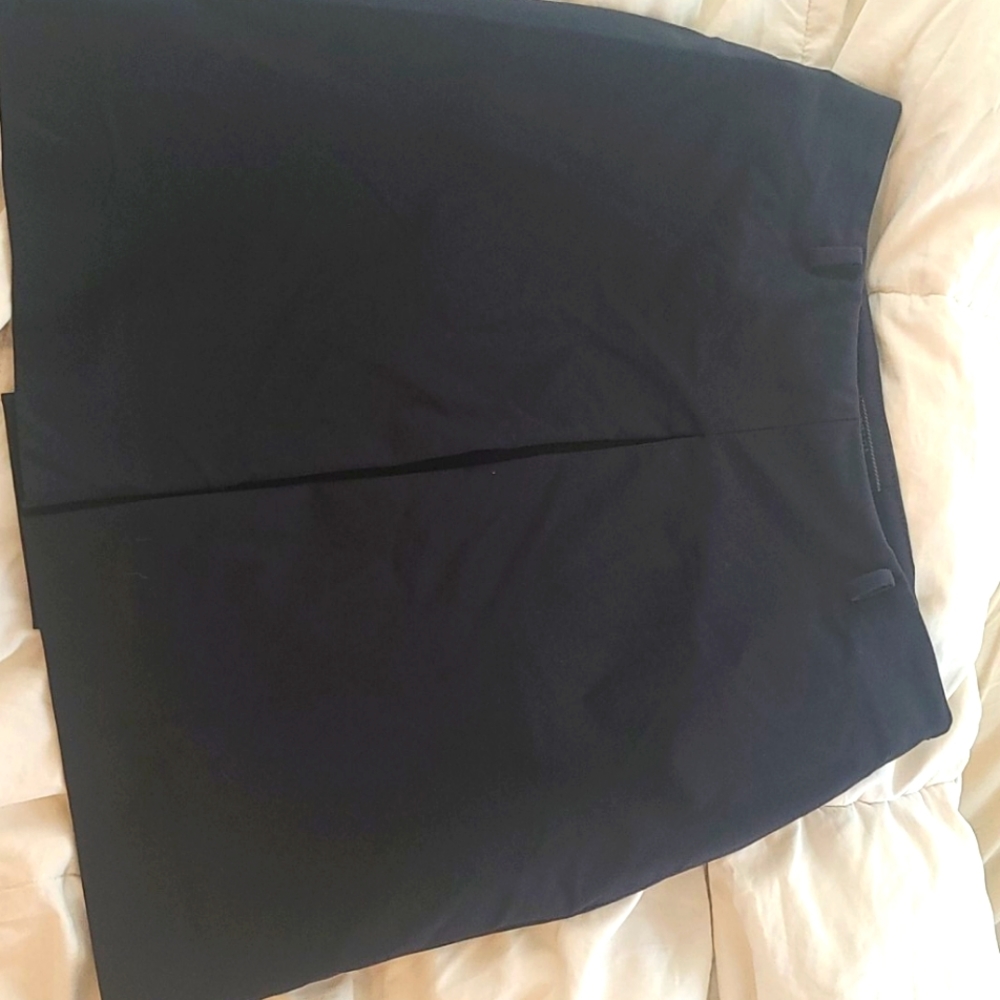 Prada navy A-line skirt